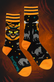 Vintage Black Cat - Halloween - Foot Clothes