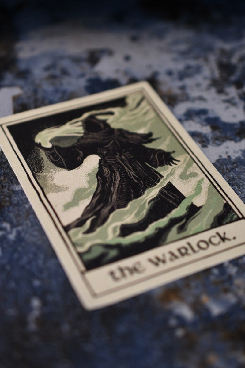 Warlock - Tarot Inspired Textured Sticker