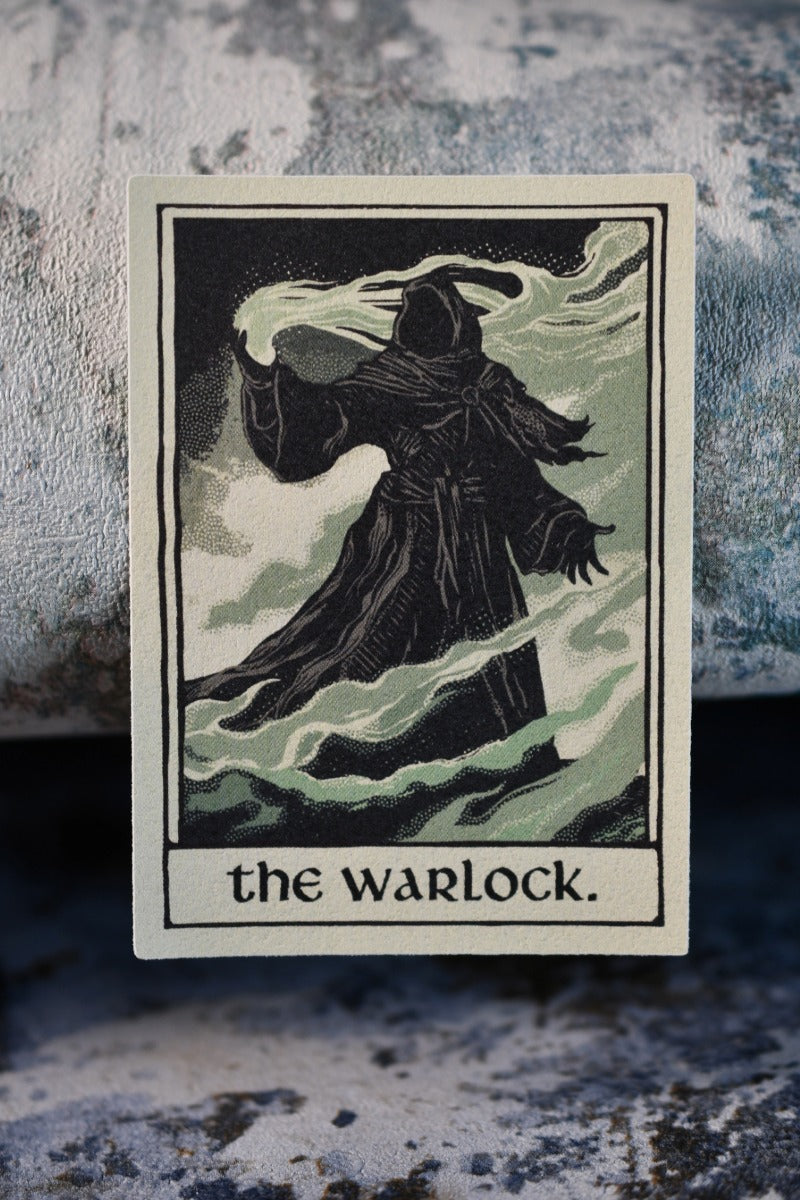 Warlock - Tarot Inspired Textured Sticker