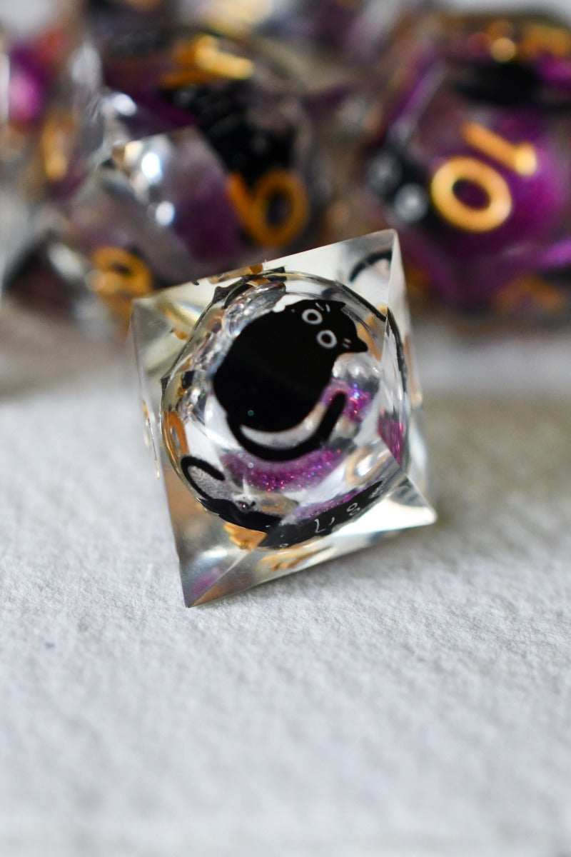 Weird Little Cats - Premium Liquid Core Dice Set