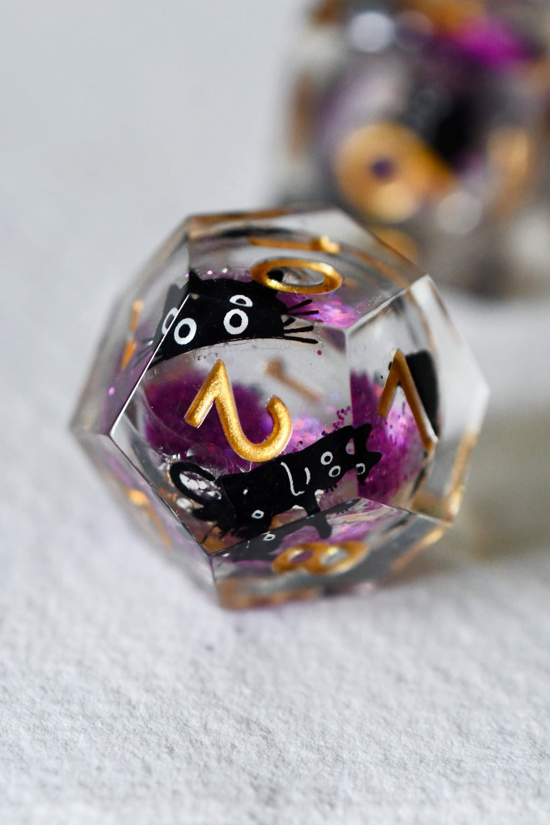 Weird Little Cats - Premium Liquid Core Dice Set