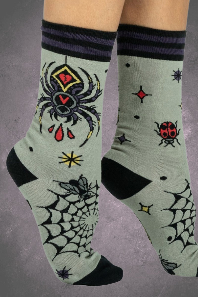 Widow's Web Tattoo -  Foot Clothes