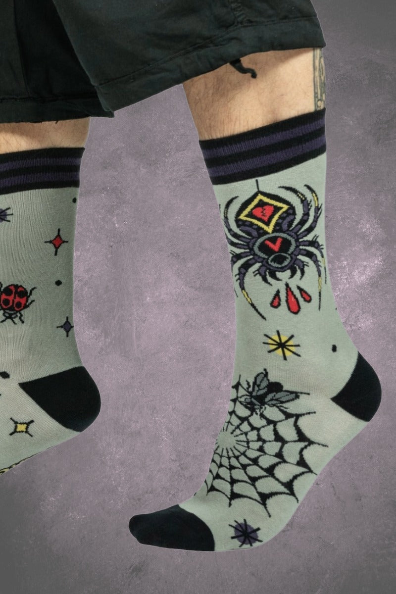Widow's Web Tattoo -  Foot Clothes