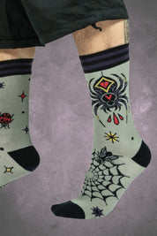 Widow's Web Tattoo -  Foot Clothes