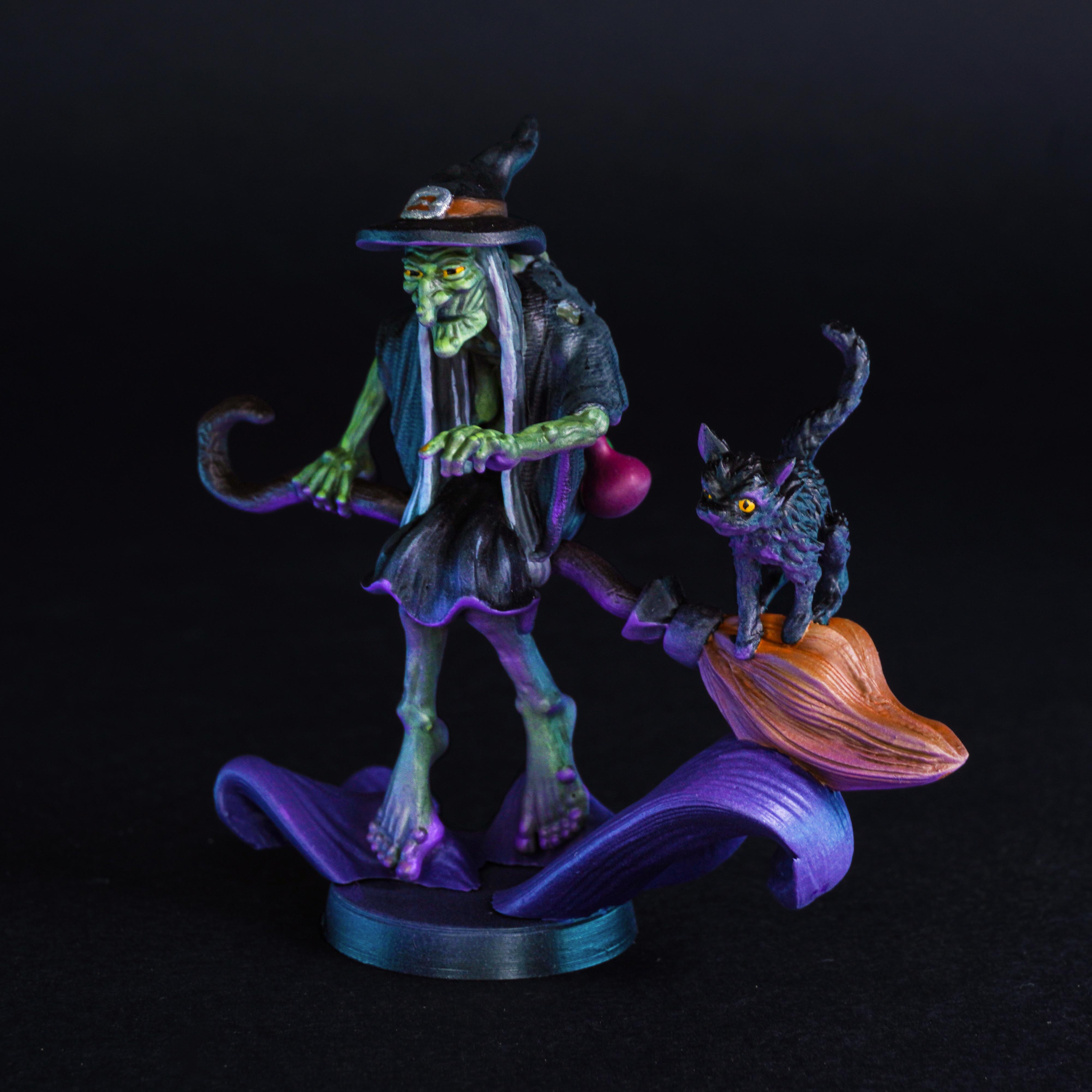 Witch of Bloodwood Grove - 32mm Scale Physical OR Digital Miniature