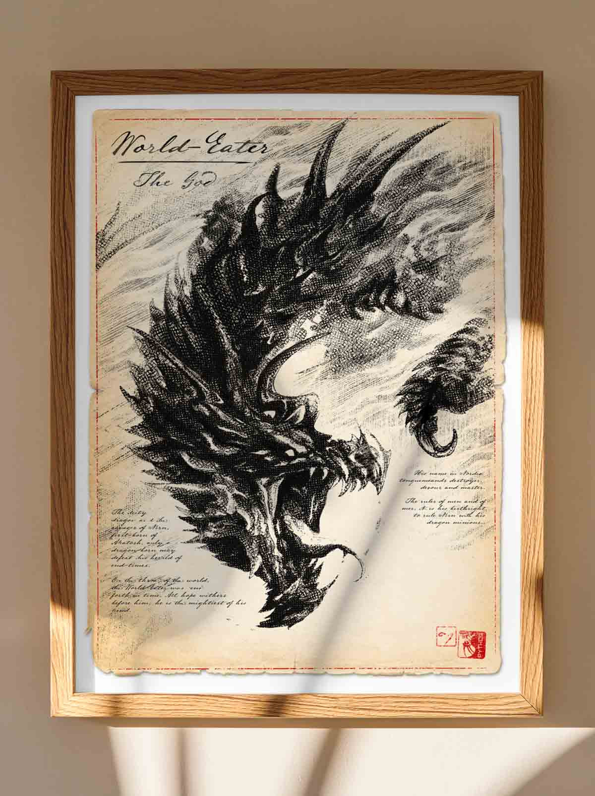 The World-Eater - Dragon Art Print