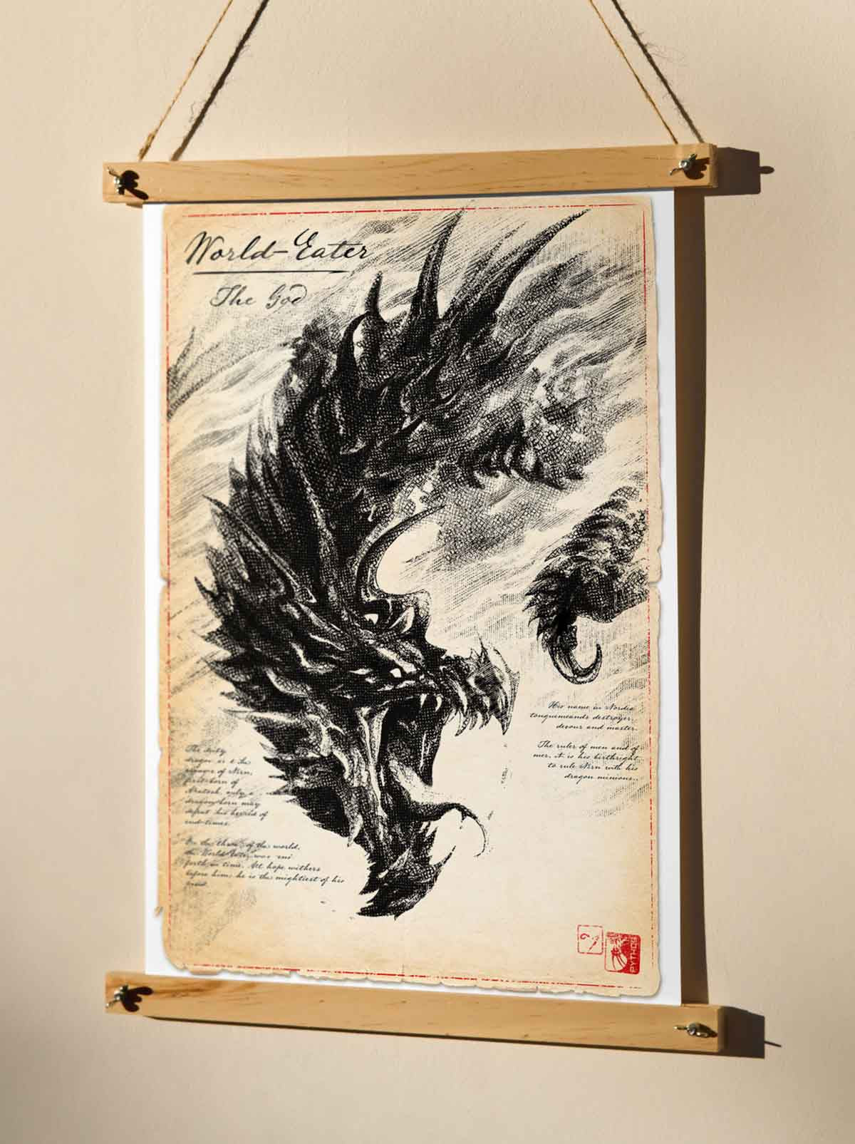 The World-Eater - Dragon Art Print