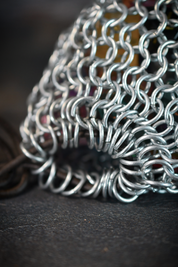 Heavyweight Solid Steel Chainmail Dice Bag