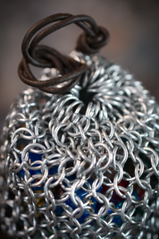 Heavyweight Solid Steel Chainmail Dice Bag