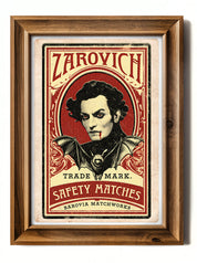 Zarovich Matchbook - Art Print