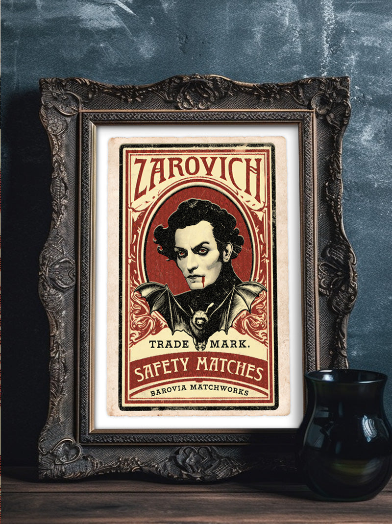 Zarovich Matchbook - Art Print