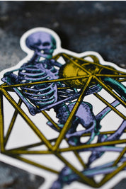 Aquarius d20 - Zodiac DnD Inspired Premium Vinyl Sticker