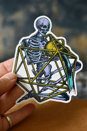 Aquarius d20 - Zodiac DnD Inspired Premium Vinyl Sticker