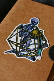Aquarius d20 - Zodiac DnD Inspired Premium Vinyl Sticker