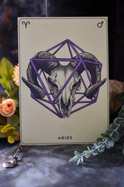 Aries - Zodiac d20 Art Print