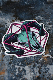 Aries d20 - Zodiac DnD Inspired Premium Vinyl Sticker
