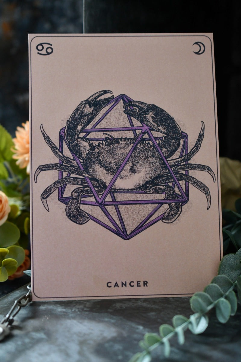 Cancer - Zodiac d20 Art Print