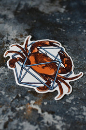 Cancer d20 - Zodiac DnD Inspired Premium Vinyl Sticker