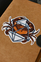 Cancer d20 - Zodiac DnD Inspired Premium Vinyl Sticker