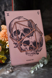 Gemini - Zodiac d20 Art Print