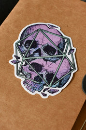 Gemini d20 - Zodiac DnD Inspired Premium Vinyl Sticker