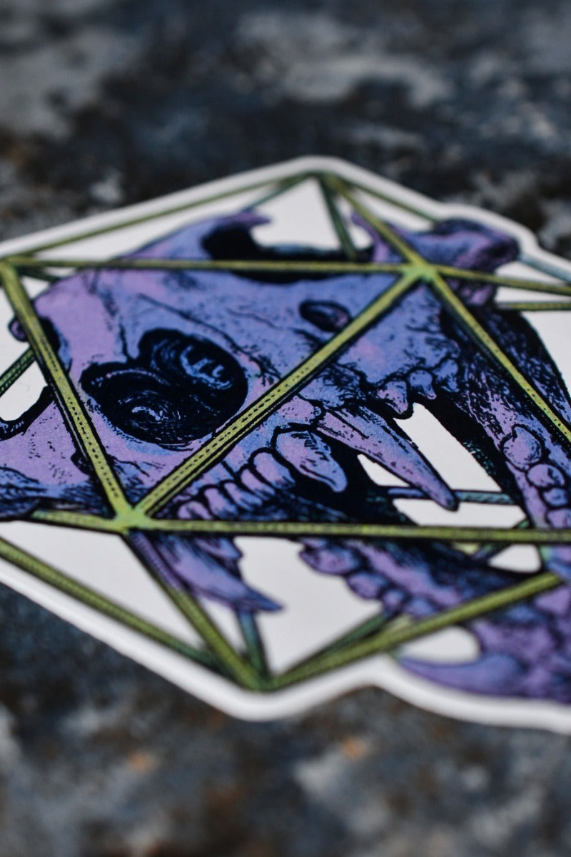 Leo d20 - Zodiac DnD Inspired Premium Vinyl Sticker