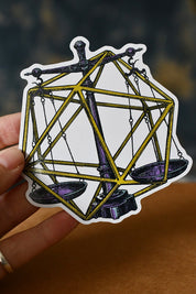 Libra d20 - Zodiac DnD Inspired Premium Vinyl Sticker