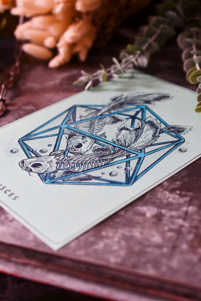 Pisces - Zodiac d20 Art Print