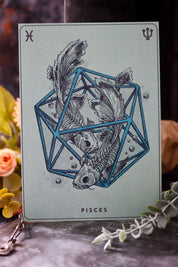 Pisces - Zodiac d20 Art Print
