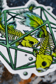 Pisces d20 - Zodiac DnD Inspired Premium Vinyl Sticker