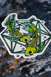 Pisces d20 - Zodiac DnD Inspired Premium Vinyl Sticker