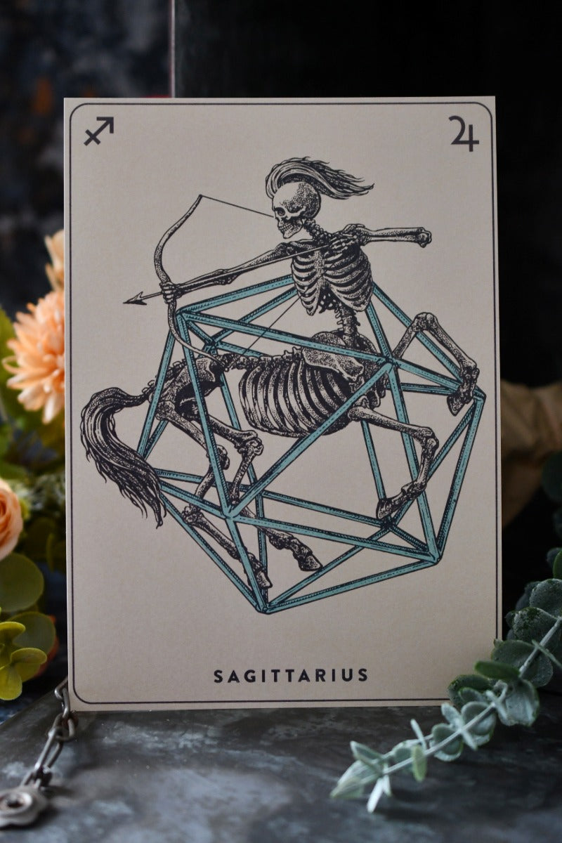Sagittarius - Zodiac d20 Art Print