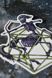Sagittarius d20 - Zodiac DnD Inspired Premium Vinyl Sticker