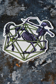 Sagittarius d20 - Zodiac DnD Inspired Premium Vinyl Sticker