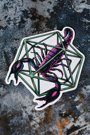 Scorpio d20 - Zodiac DnD Inspired Premium Vinyl Sticker