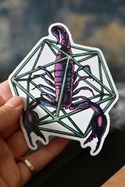 Scorpio d20 - Zodiac DnD Inspired Premium Vinyl Sticker