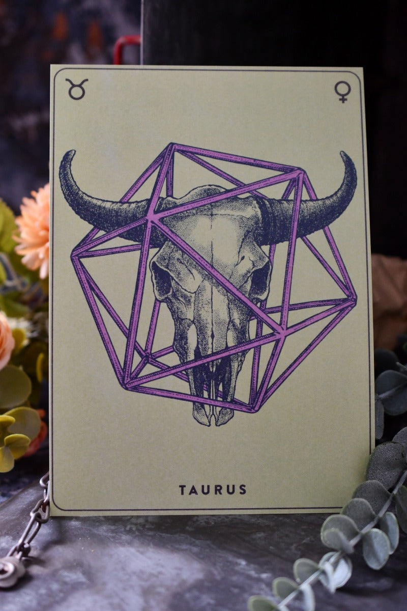 Taurus - Zodiac d20 Art Print