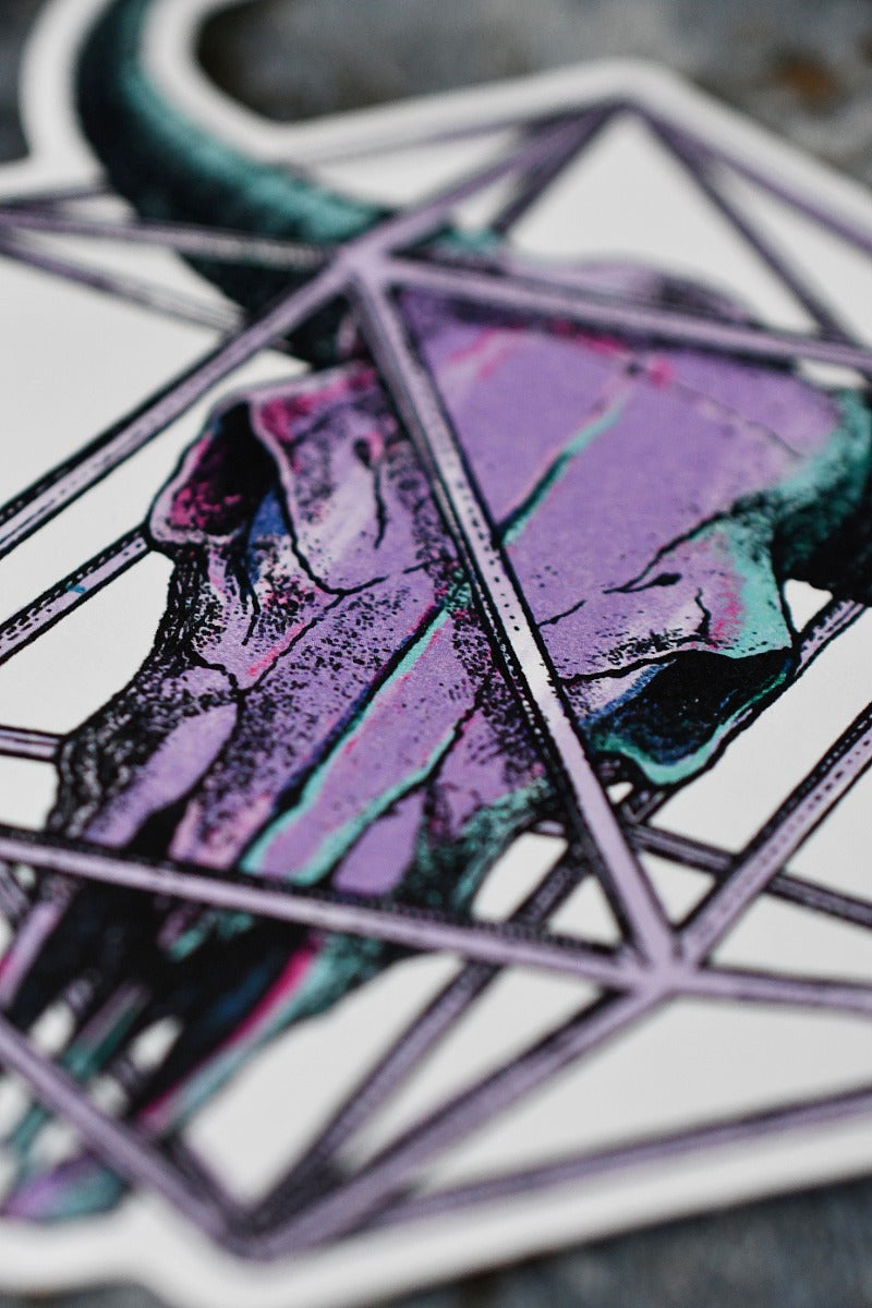 Taurus d20 - Zodiac DnD Inspired Premium Vinyl Sticker