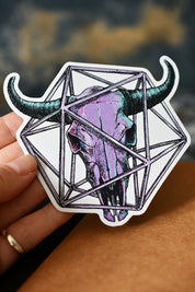 Taurus d20 - Zodiac DnD Inspired Premium Vinyl Sticker