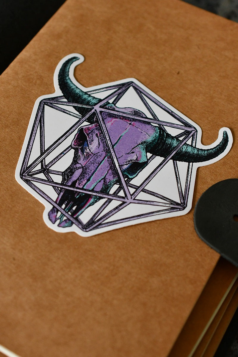 Taurus d20 - Zodiac DnD Inspired Premium Vinyl Sticker
