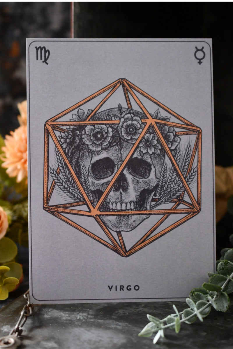Virgo - Zodiac d20 Art Print
