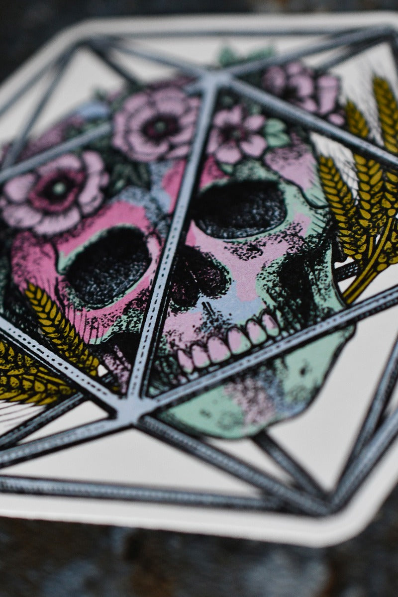 Virgo d20 - Zodiac DnD Inspired Premium Vinyl Sticker