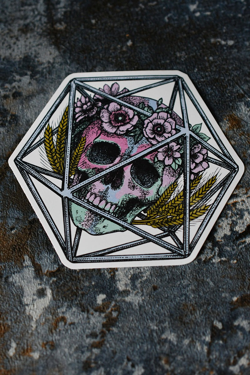 Virgo d20 - Zodiac DnD Inspired Premium Vinyl Sticker