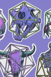 Aquarius d20 - Zodiac DnD Inspired Premium Vinyl Sticker