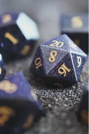 Nightstone Gemstone Dice Set