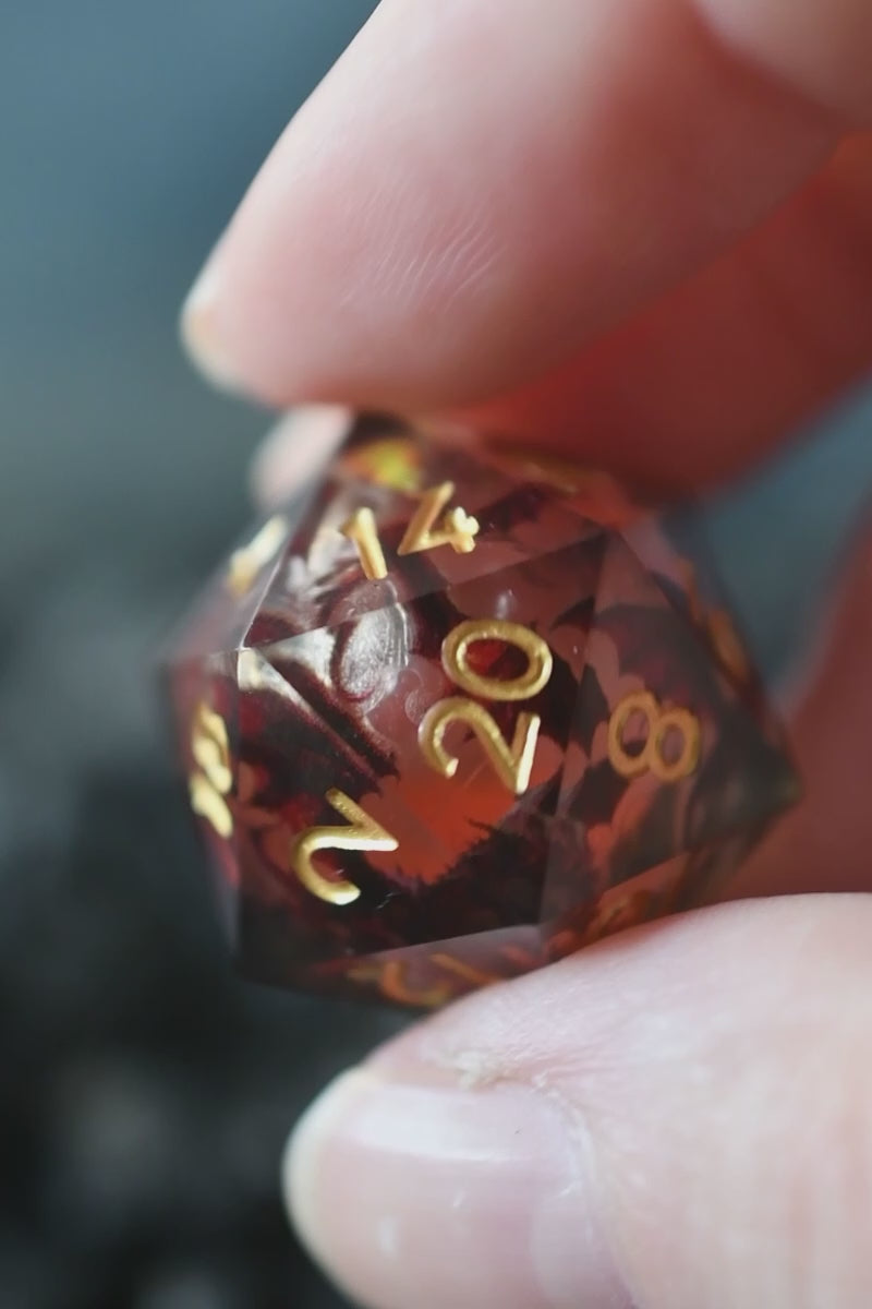 Dragon Heart - Premium Liquid Core Dice Set