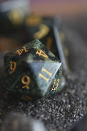 Kambaba Jasper Gemstone Dice Set