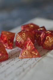 Fireball  - Sharp Edge Dice Set