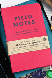 2 Pack - Field Notes 5e Character Journals - GAMETEEUK