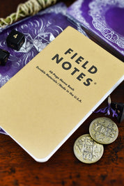 3-Pack Field Notes Original Kraft Memo Books - Ruled, Graphed, Plain or Mixed - GAMETEEUK
